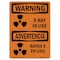 Signmission OSHA WARNING Sign, X-Ray In Use, 10in X 7in Decal, 10" W, 7" H, Landscape, OS-WS-D-710-L-12934 OS-WS-D-710-L-12934 - alternate 1